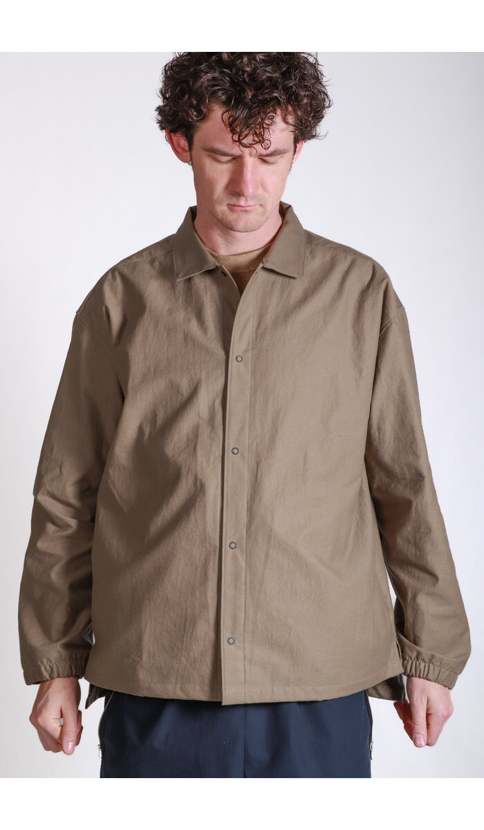 Jackman Jacke / Back Nep Coach Shirt / Sepia