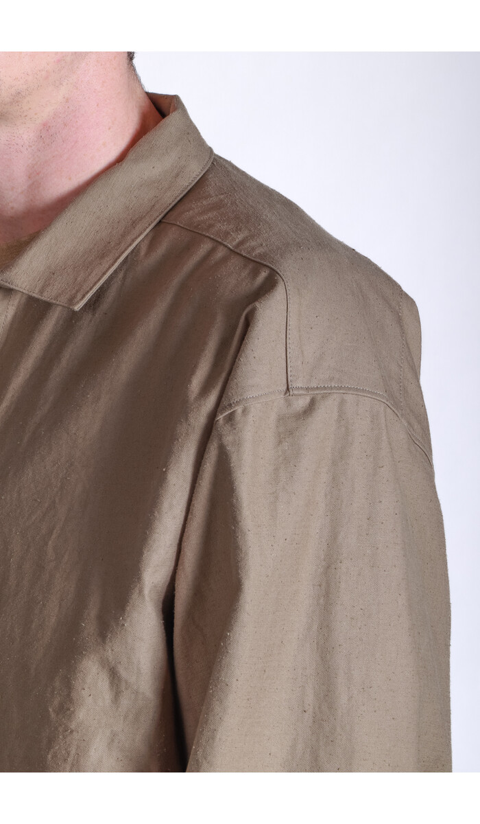 Jackman Jack / Back Nep Coach Shirt / Sepia