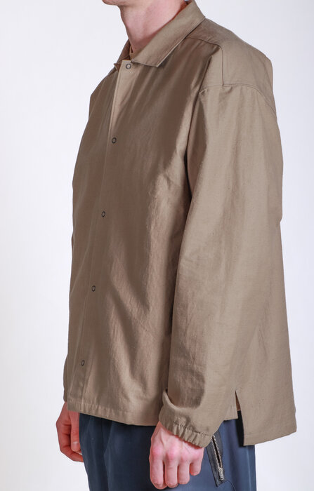 Jackman Jack / Back Nep Coach Shirt / Sepia