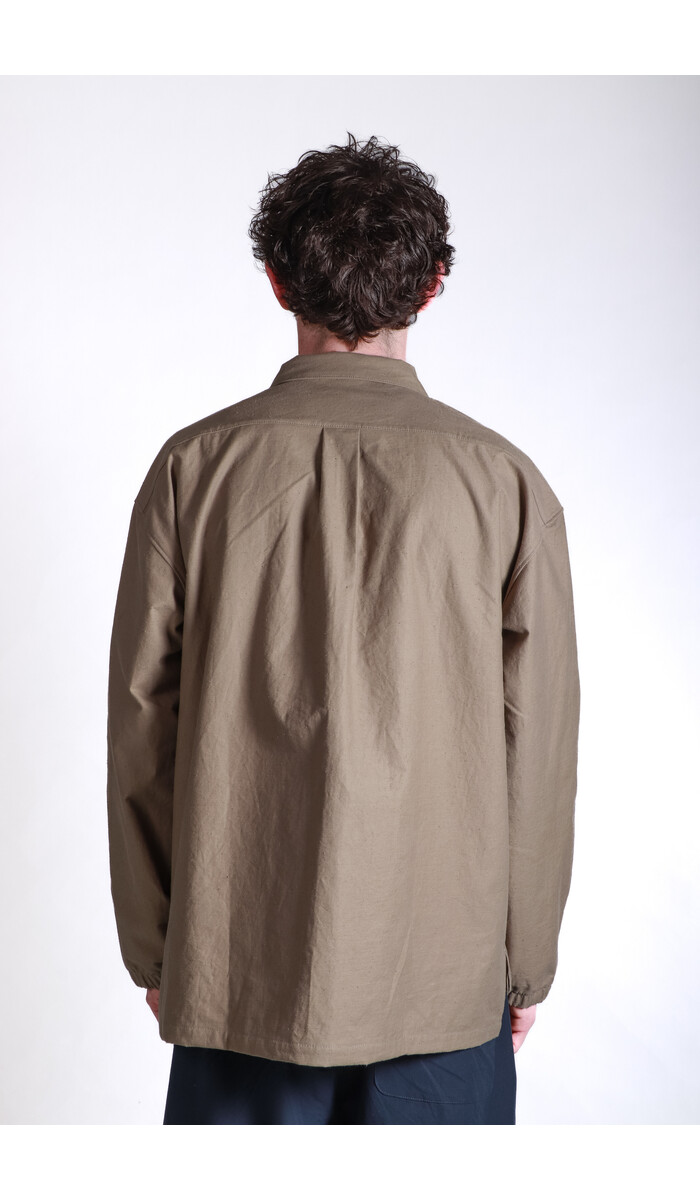 Jackman Jackman Jacke / Back Nep Coach Shirt / Sepia