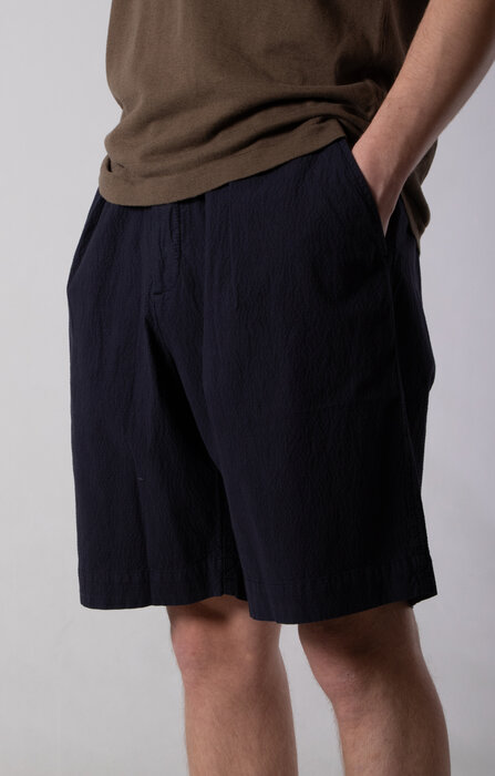 Universal Works Universal Works Korte Broek / Pleated Track Short / Navy