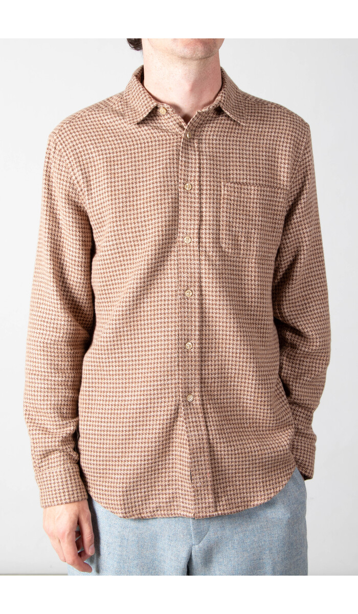 Portuguese Flannel Portuguese Flannel Shirt / Abstract Pied / Brown