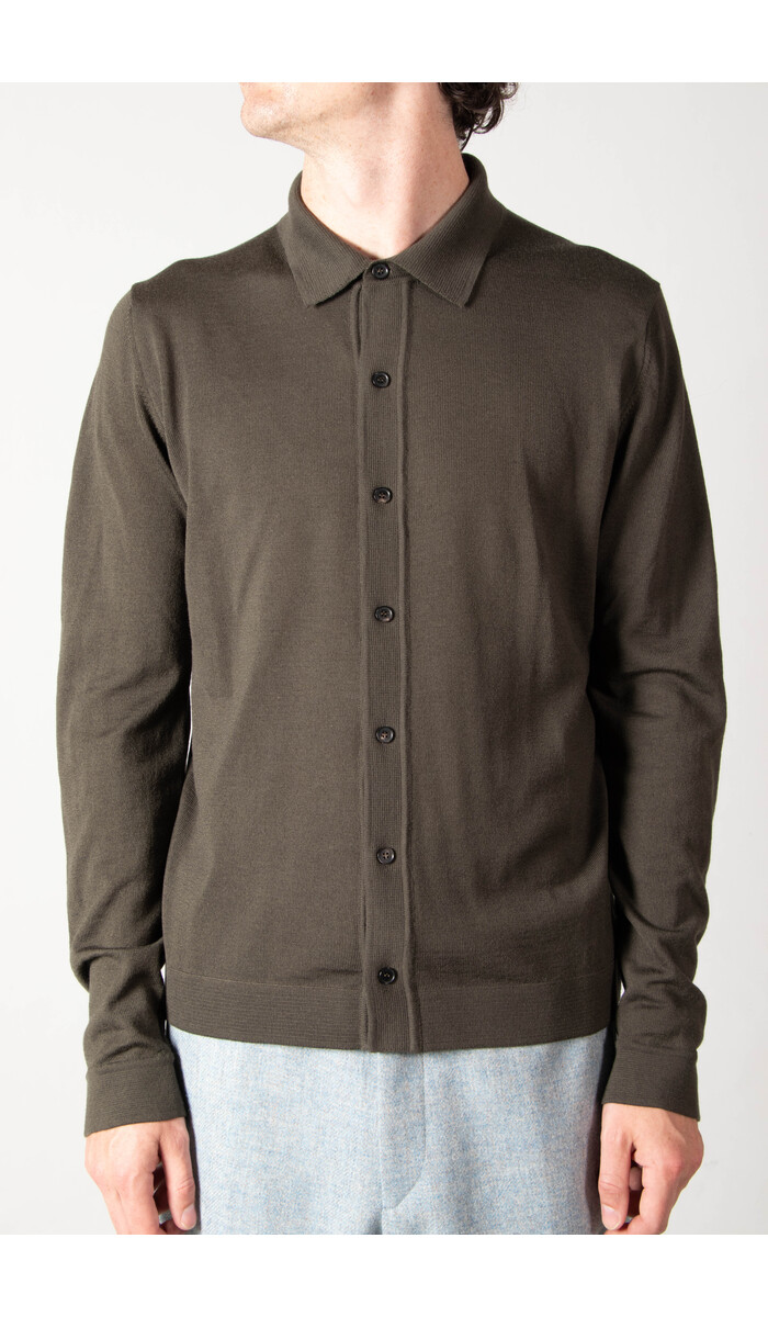 Roberto Collina Roberto Collina Polo Sweater / RA01005 / Army Green