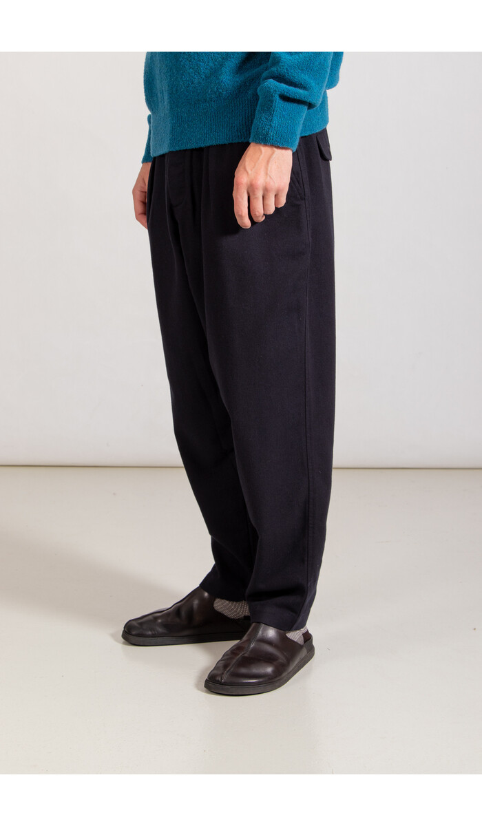 Universal Works Universal Works Broek / Pleated Track Pant / Middernacht