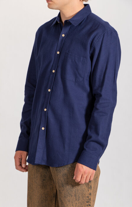 Portuguese Flannel Portuguese Flannel Overhemd / Teca / Navy