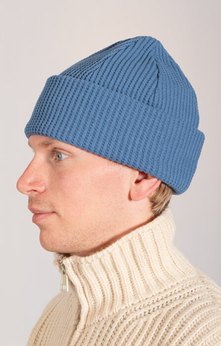 Jackman Jackman Mütze / Waffle Knit Cap / Rauchblau