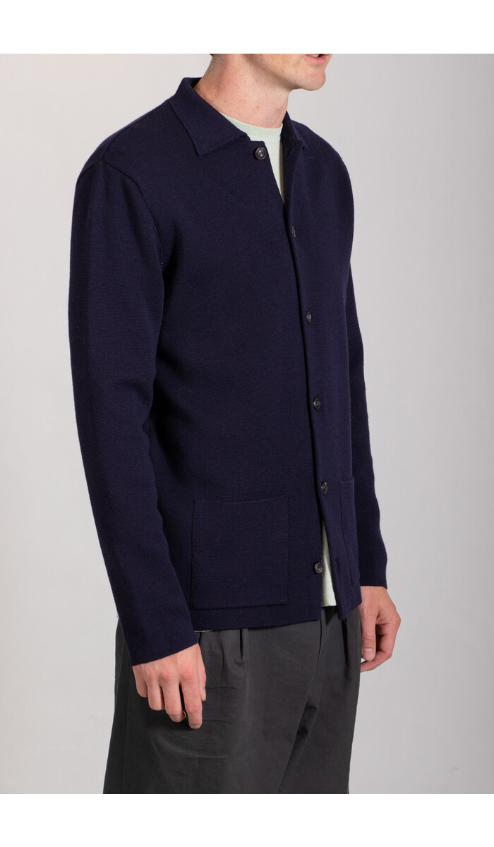 G.R.P. Firenze G.R.P. Strickjacke / B60 Buttons Jacket / Blau