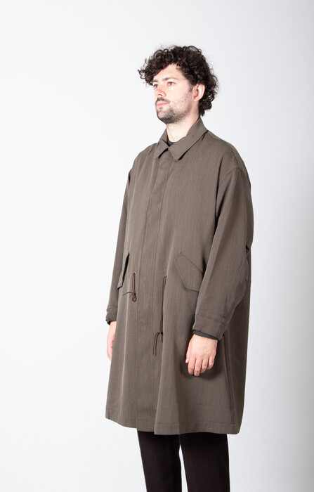 Is-ness Is-ness Jacket / Wool Over Coat / Khaki