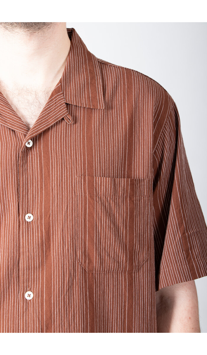 Universal Works Universal Works Shirt / Sal Road Shirt /Brown