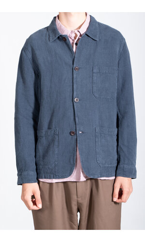 Portuguese Flannel Portuguese Flannel Jacket / Labura Linen / Navy