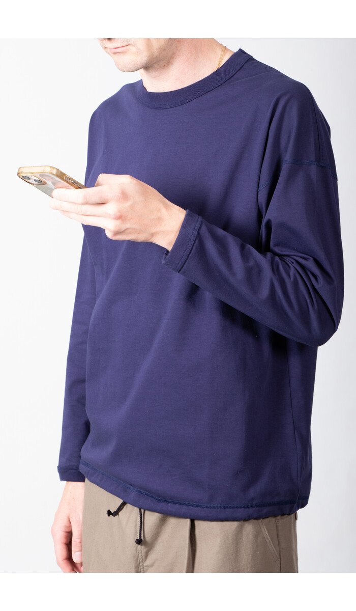 Jackman Jackman T-Shirt / Himo LS / Dark Purple Jackman Jackman T-Shirt / Himo LS / Dark Purple