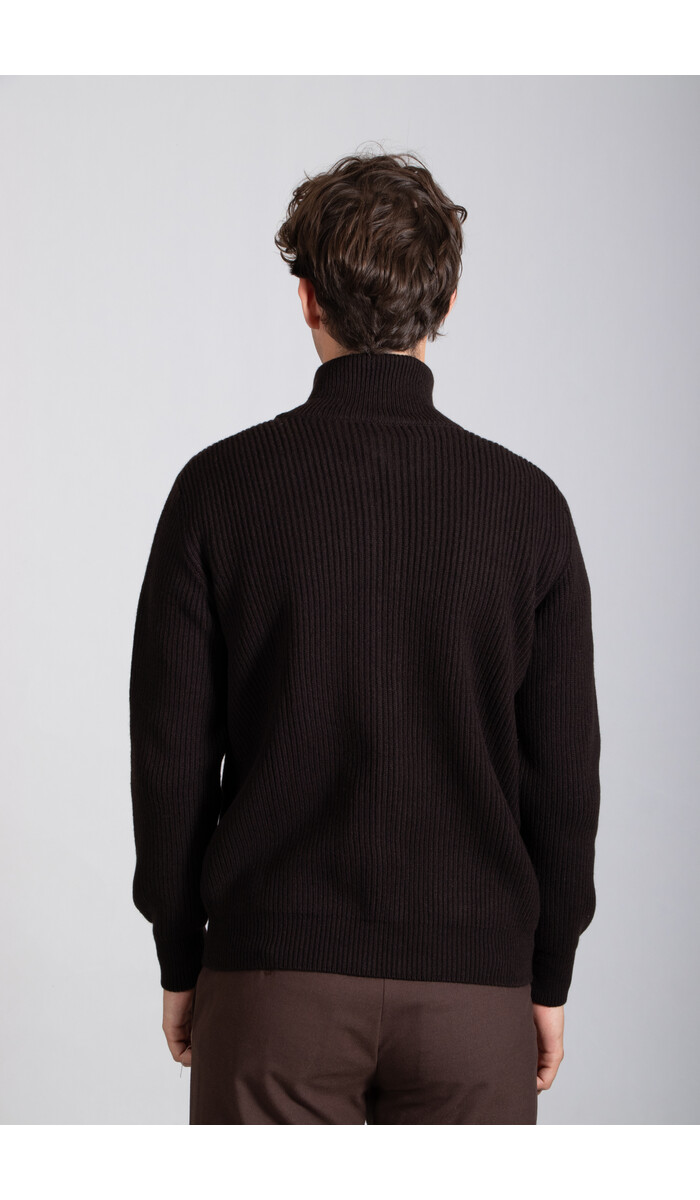 G.R.P Firenze Vest / Zip Jacket TEC C120 / Dunkelbraun