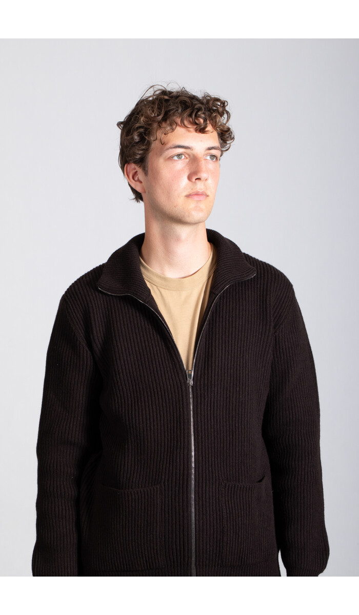 G.R.P Firenze Vest / Zip Jacket TEC C120 / Dunkelbraun