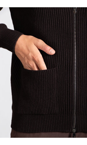 G.R.P Firenze Vest / Zip Jacket TEC C120 / Dunkelbraun