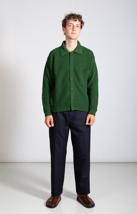 Universal Works Universal Works Vest / Charlie Cardigan / Hagedis