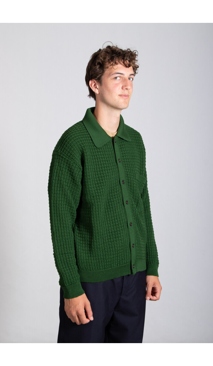 Universal Works Universal Works Vest / Charlie Cardigan / Hagedis