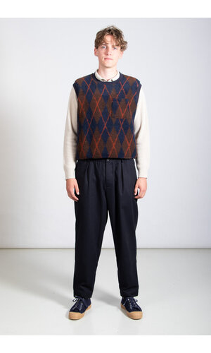Universal Works Universal Works Trousers / Pleated Track / Darnk Navy
