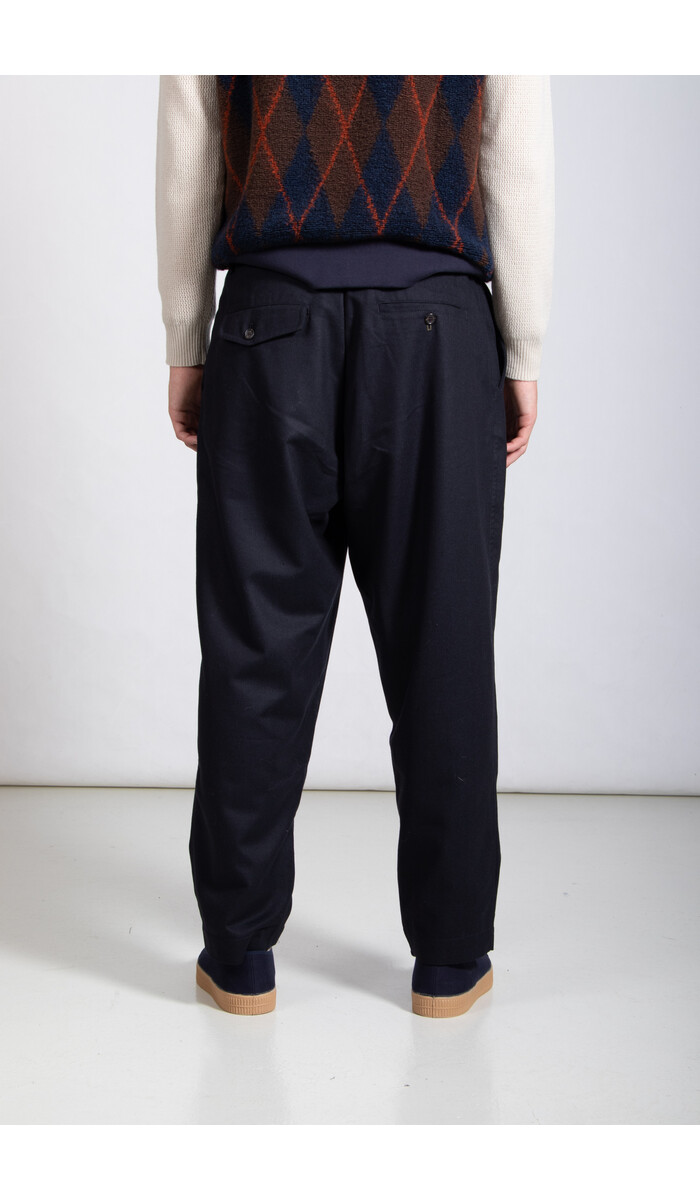 Universal Works Universal Works Trousers / Pleated Track / Darnk Navy