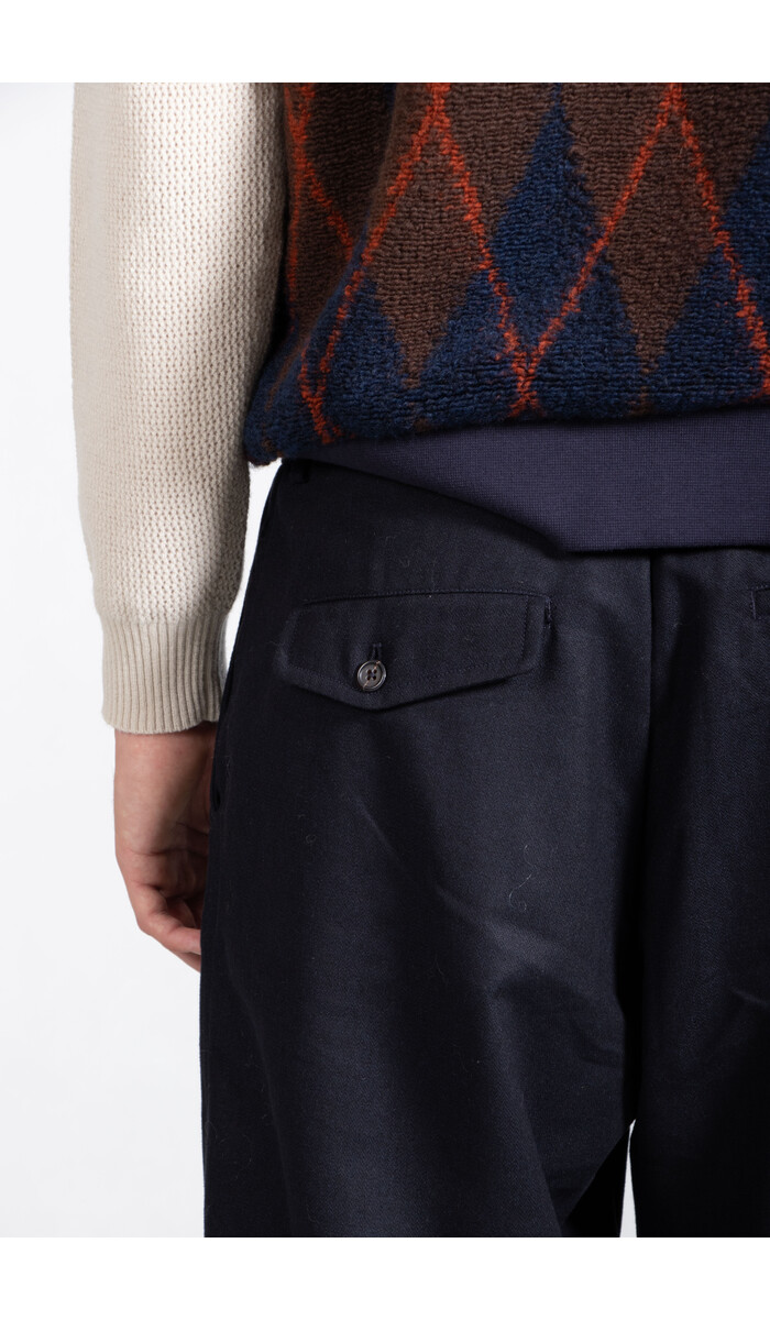 Universal Works Universal Works Trousers / Pleated Track / Darnk Navy