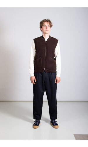 Universal Works Universal Works Vest / Zip Gilet / Choco