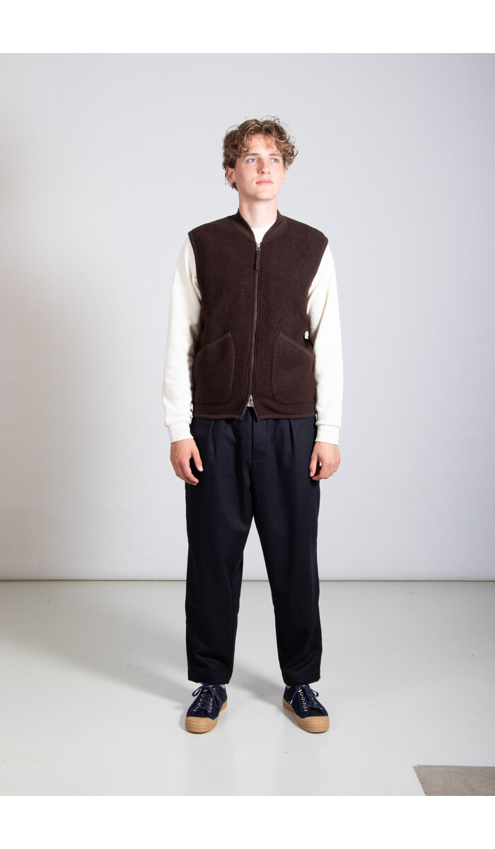 Universal Works Universal Works Vest / Zip Gilet / Choco