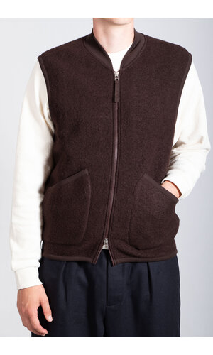 Universal Works Universal Works Vest / Zip Gilet / Choco