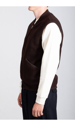 Universal Works Universal Works Vest / Zip Gilet / Choco