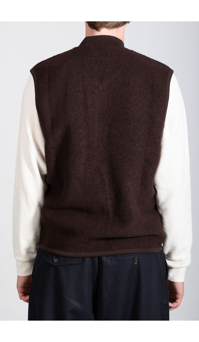 Universal Works Universal Works Vest / Zip Gilet / Choco