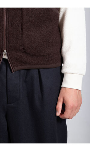 Universal Works Universal Works Vest / Zip Gilet / Choco