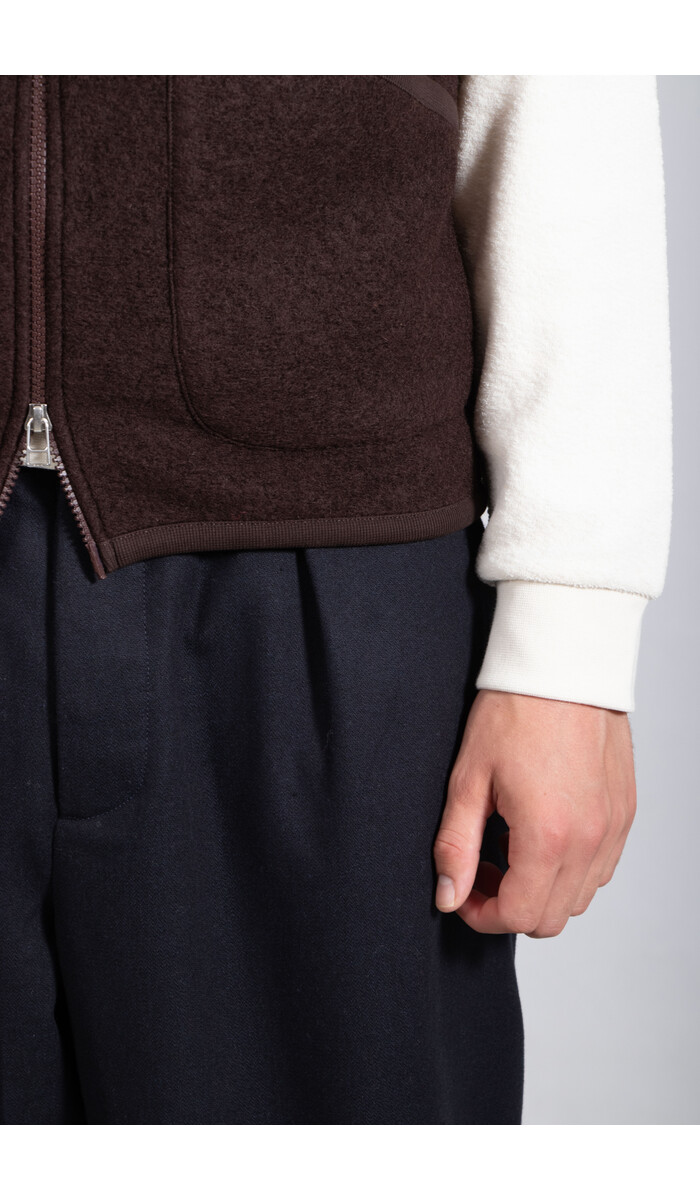 Universal Works Universal Works Vest / Zip Gilet / Choco