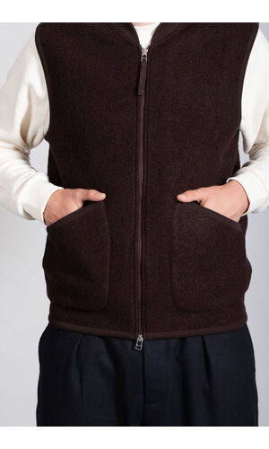 Universal Works Universal Works Vest / Zip Gilet / Choco