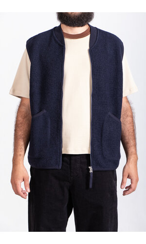 Universal Works Universal Works Vest / Zip Gilet / Navy Universal Works Universal Works Vest / Zip Gilet / Navy