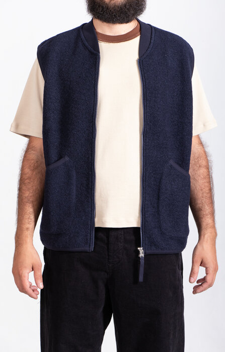 Universal Works Universal Works Vest / Zip Gilet / Navy