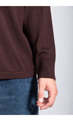 Universal Works Universal Works Polo / LS Pullover Knit / 90% Cacao Universal Works Universal Works Polo / LS Pullover Knit / 90% Cacao