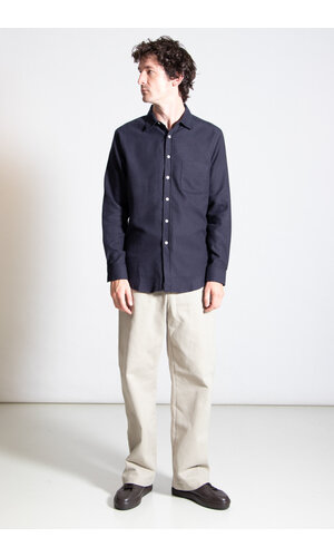 Portuguese Flannel Portuguese Flannel Overhemd / Teca / Donker Navy Portuguese Flannel Portuguese Flannel Overhemd / Teca / Donker Navy