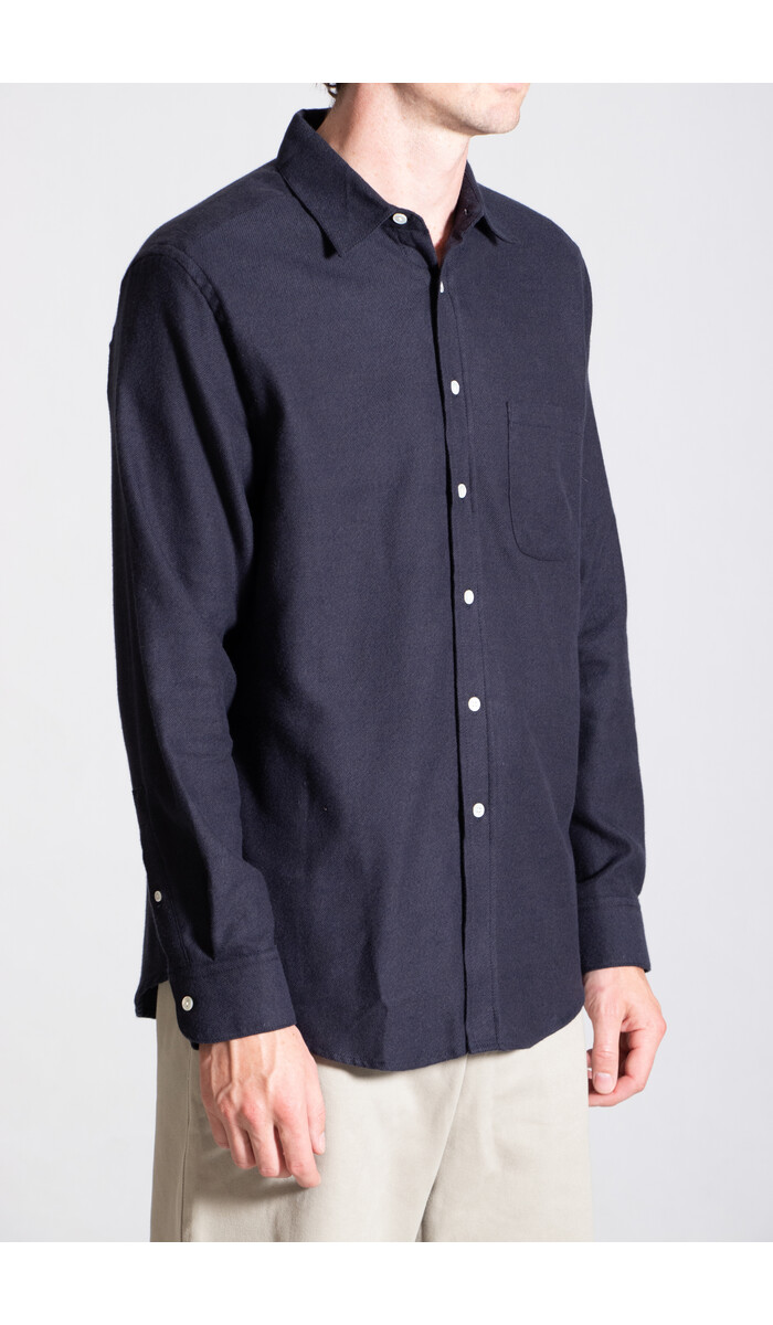 Portuguese Flannel Portuguese Flannel Overhemd / Teca / Donker Navy Portuguese Flannel Portuguese Flannel Overhemd / Teca / Donker Navy
