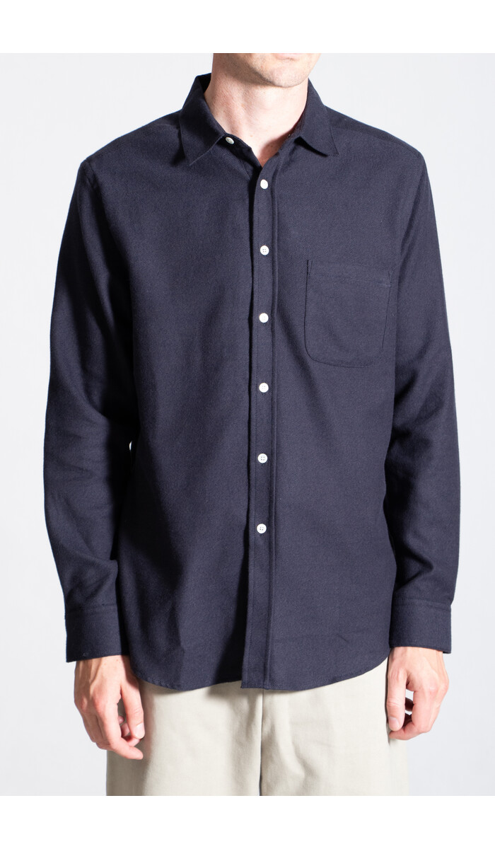 Portuguese Flannel Portuguese Flannel Overhemd / Teca / Donker Navy Portuguese Flannel Portuguese Flannel Overhemd / Teca / Donker Navy