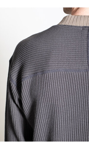 Jackman Jackman Trui / Waffle Mid-Neck / Sepiazwart Jackman Jackman Trui / Waffle Mid-Neck / Sepiazwart