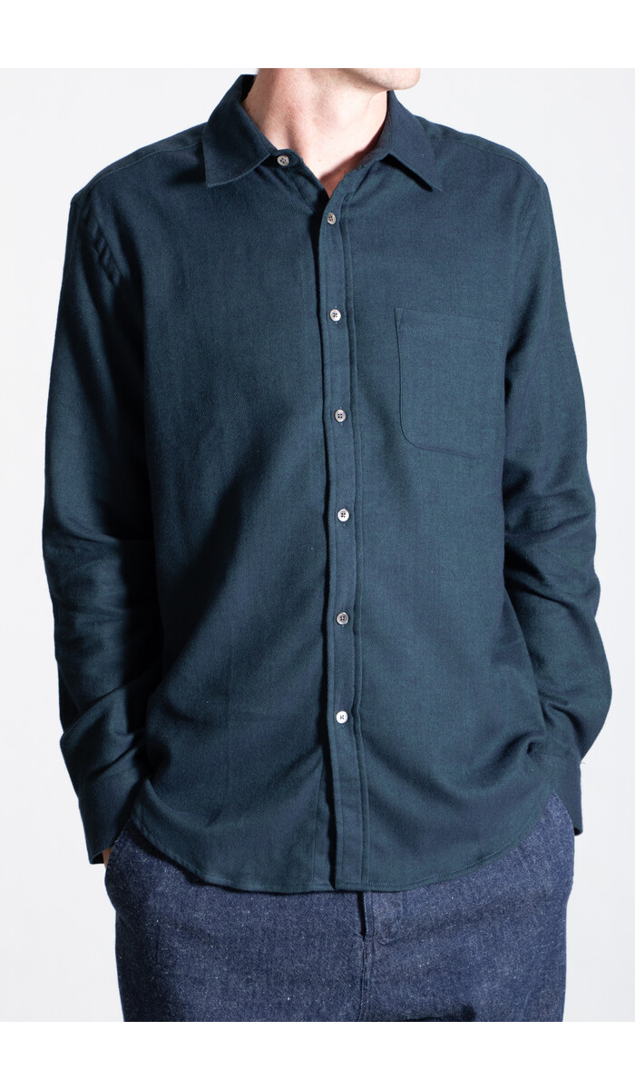 Portuguese Flannel Portuguese Flannel Overhemd / Espiga / Groen