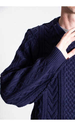 Camiel Fortgens Camiel Fortgens Sweater / Frankenstein Cable / Blueish Purple