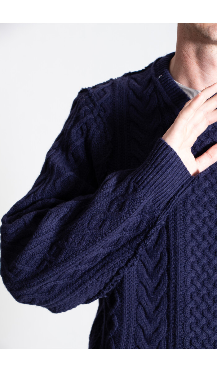Camiel Fortgens Camiel Fortgens Sweater / Frankenstein Cable / Blueish Purple