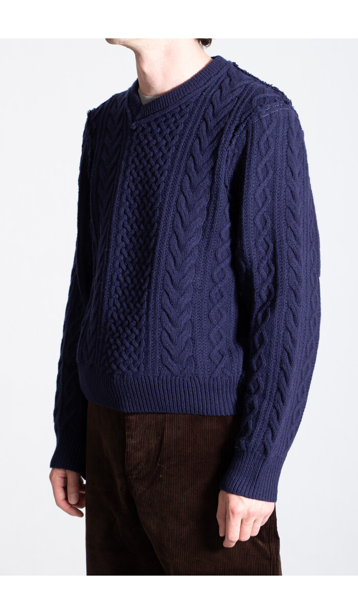 Camiel Fortgens Camiel Fortgens Sweater / Frankenstein Cable / Blueish Purple