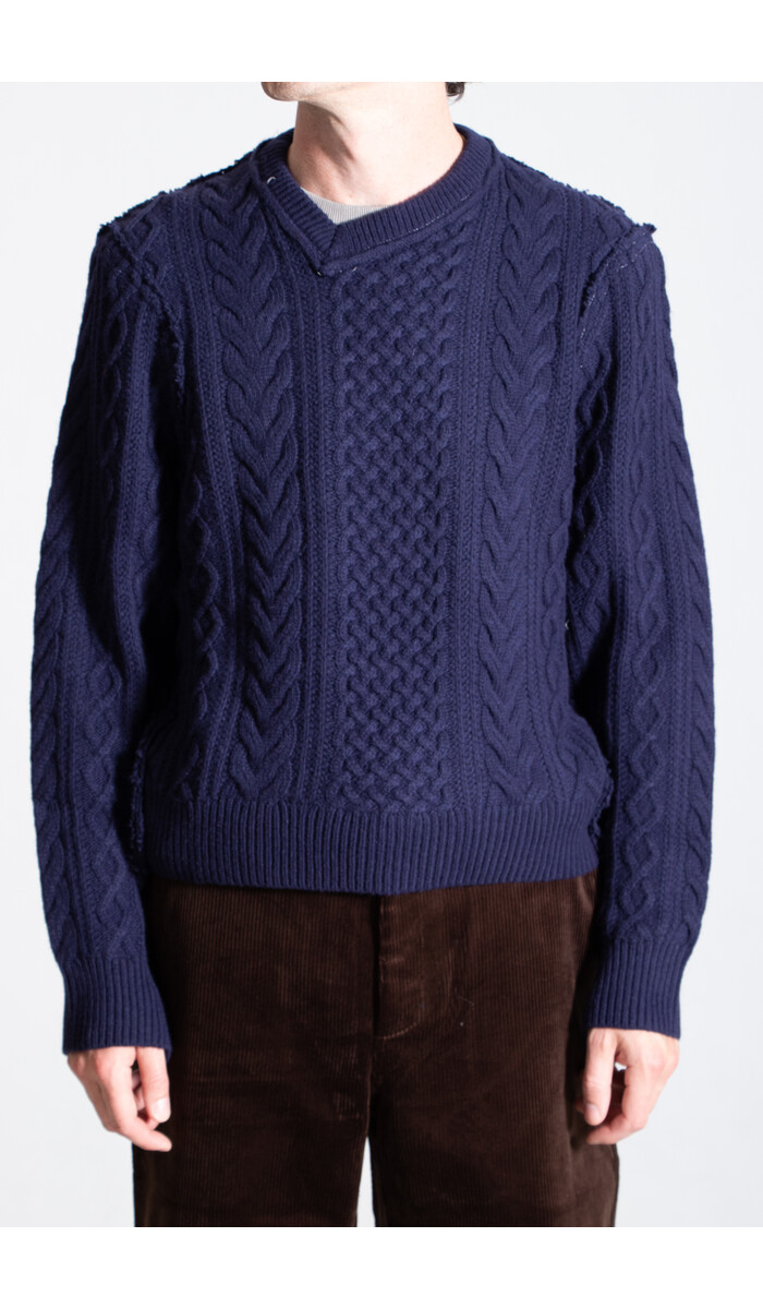 Camiel Fortgens Camiel Fortgens Sweater / Frankenstein Cable / Blueish Purple