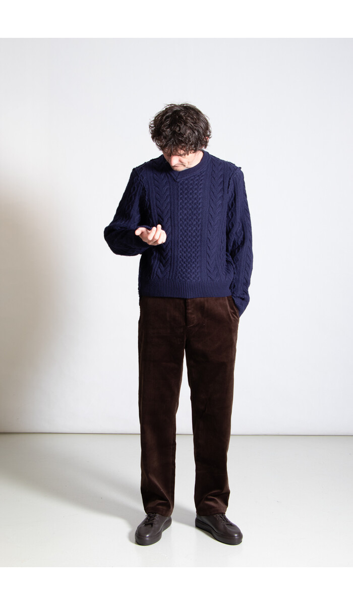 Camiel Fortgens Camiel Fortgens Sweater / Frankenstein Cable / Blueish Purple