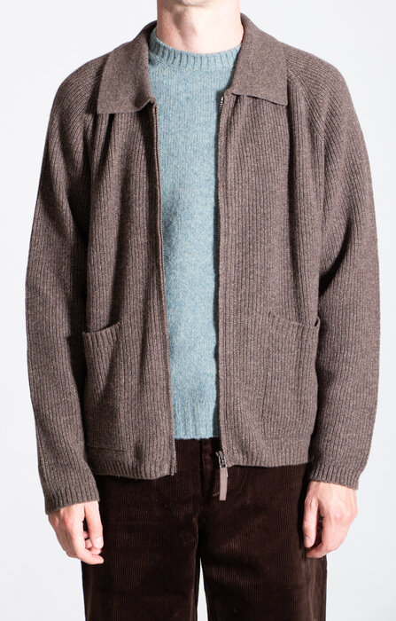 Universal Works Universal Works Vest / Zip Cardigan / Bruin