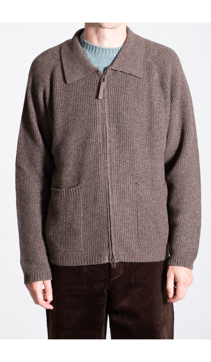 Universal Works Universal Works Vest / Zip Cardigan / Bruin