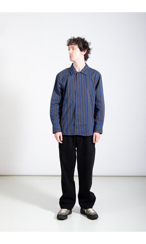 Parages Parages Overhemd / Marcello Shirt / Blauw-Zwarte Streep
