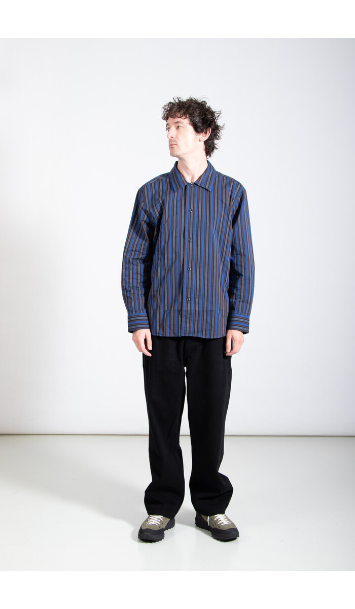 Parages Parages Overhemd / Marcello Shirt / Blauw-Zwarte Streep