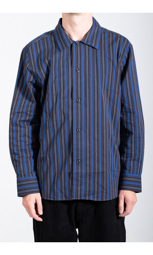 Parages Parages Overhemd / Marcello Shirt / Blauw-Zwarte Streep