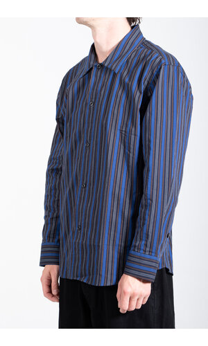 Parages Parages Overhemd / Marcello Shirt / Blauw-Zwarte Streep